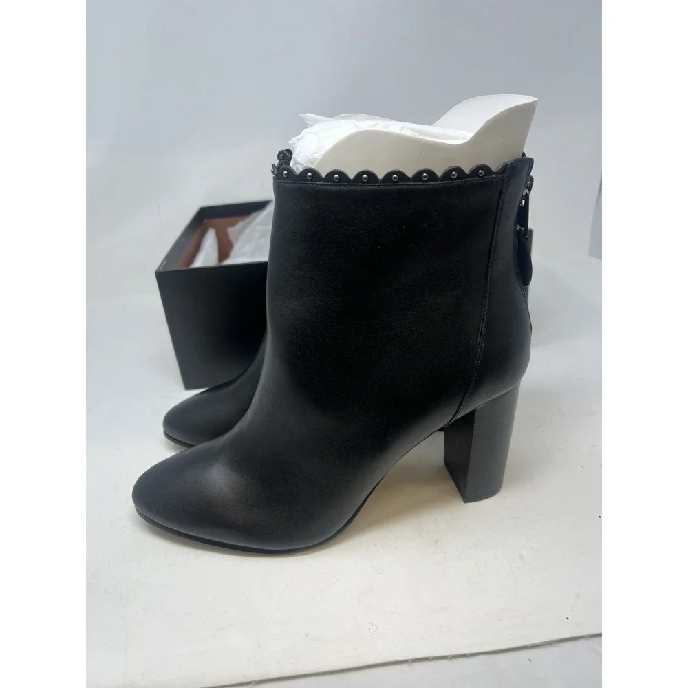 New In Box Coach Terence‎ Soft Shine Black Bootie Size 9.5M